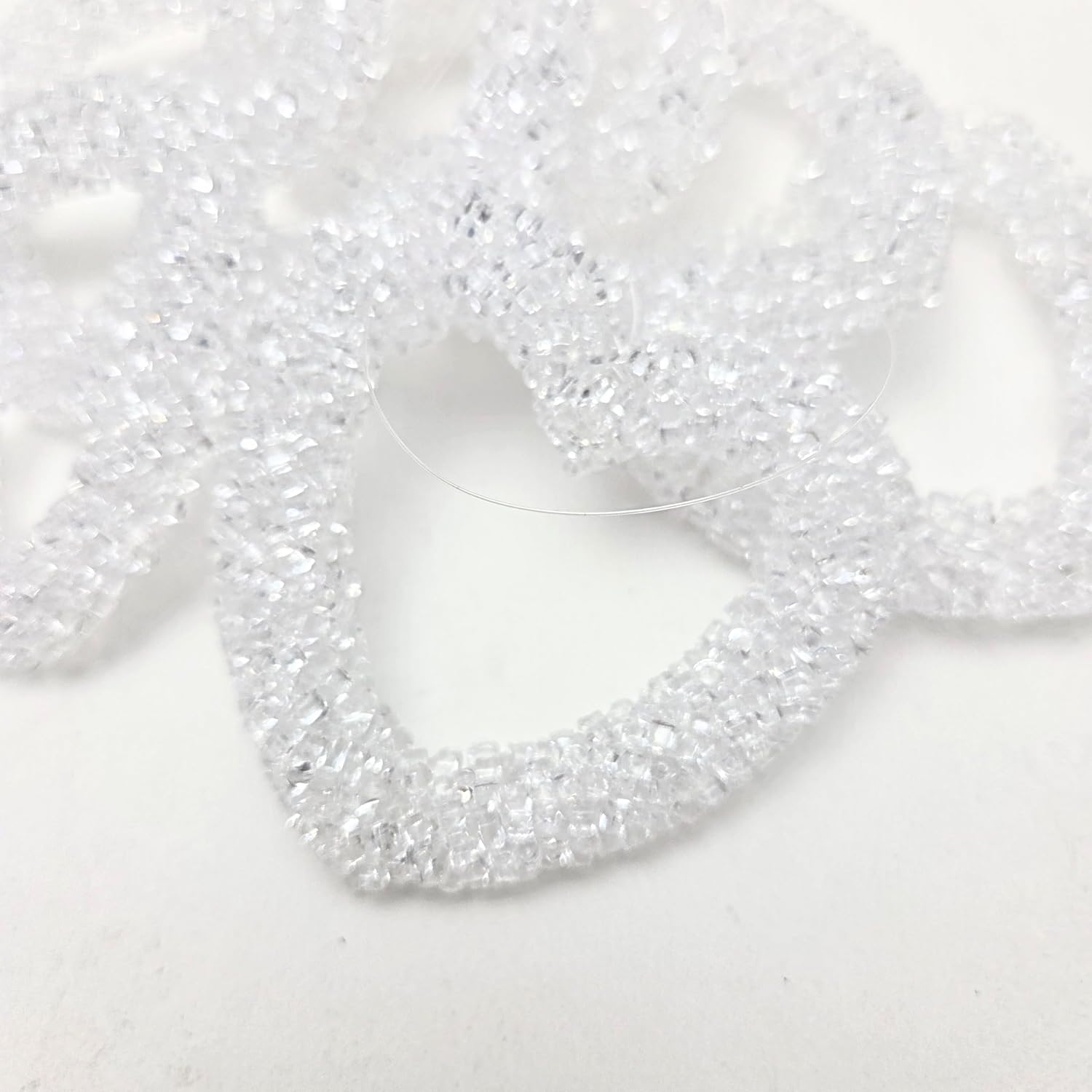 Party Favors Plus Heart Hanging Ornaments Clear Plastic 3 Inch 7 Piece
