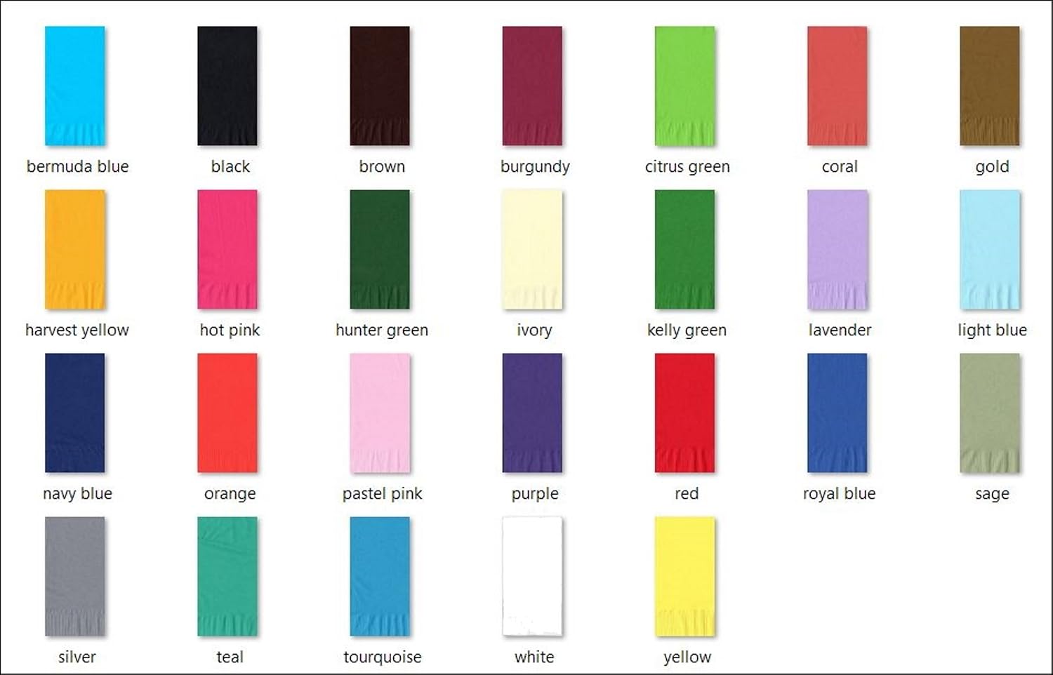 Party Favors Plus Red Paper Dinner Napkins Hand Towel Fold 50 Count