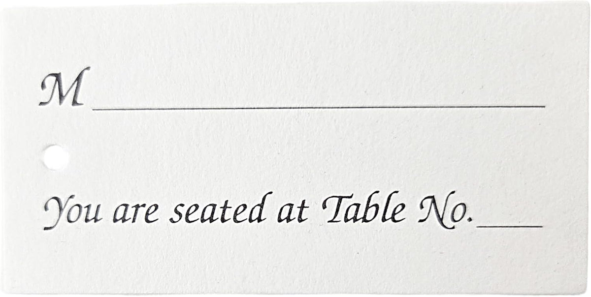 Party Favors Plus Wedding Dinner Place Cards 1.5 X 3 In 100 Pack