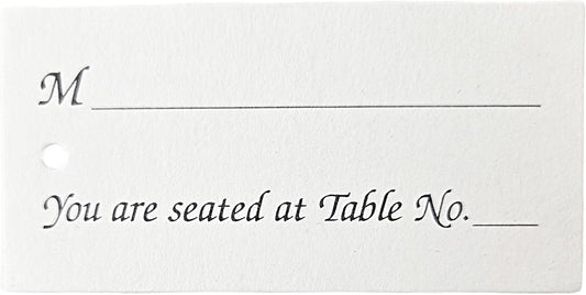 Party Favors Plus Wedding Dinner Place Cards 1.5 X 3 In 100 Pack