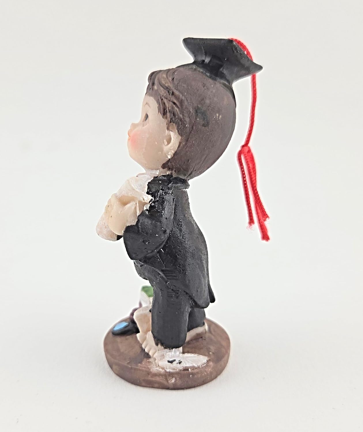 Party Favors Plus Blue Graduating Boy Resin Figurine Cake Topper 3 Count