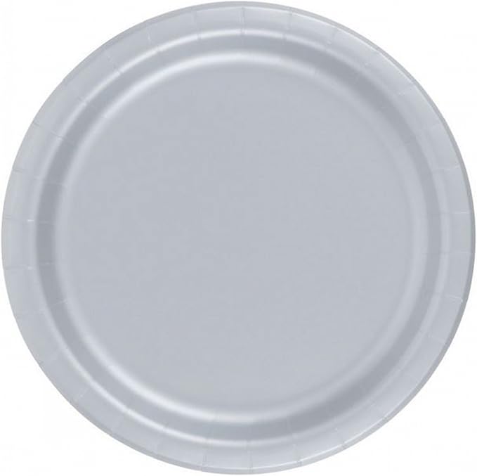 Party Favors Plus Silver Desert Cake Paper Plates 72 Count