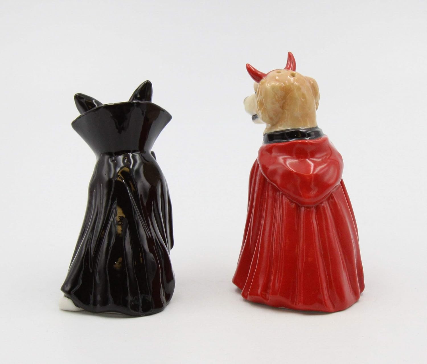 Cosmos Gifts Fine Porcelain Halloween Vampire Dracula Dog Salt and Pepper Shakers Set 3-3/8" H