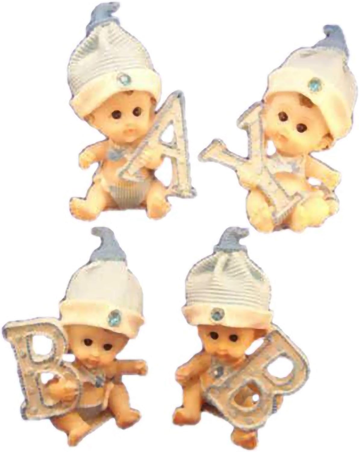 Party Favors Plus Baby Cake Decoration Centerpiece Set Blue 4 Piece