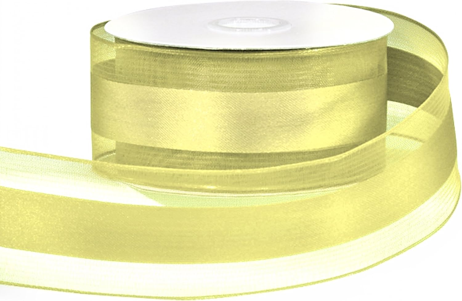 Party Favors Plus Yellow Organza and Satin Ribbon 1.5in 25 Yards