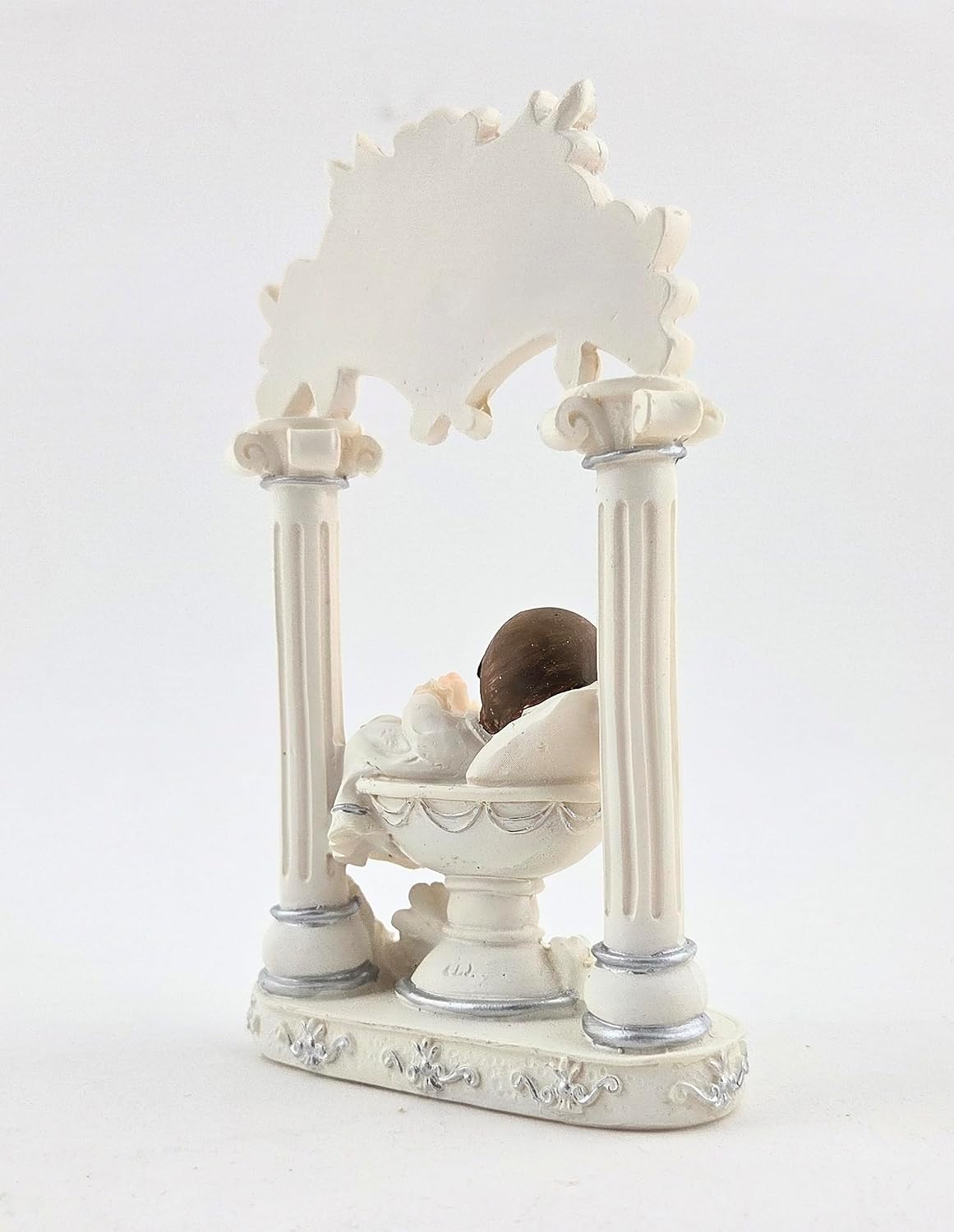 Party Favors Plus Polyresin Baby Figurine White 6 Inch
