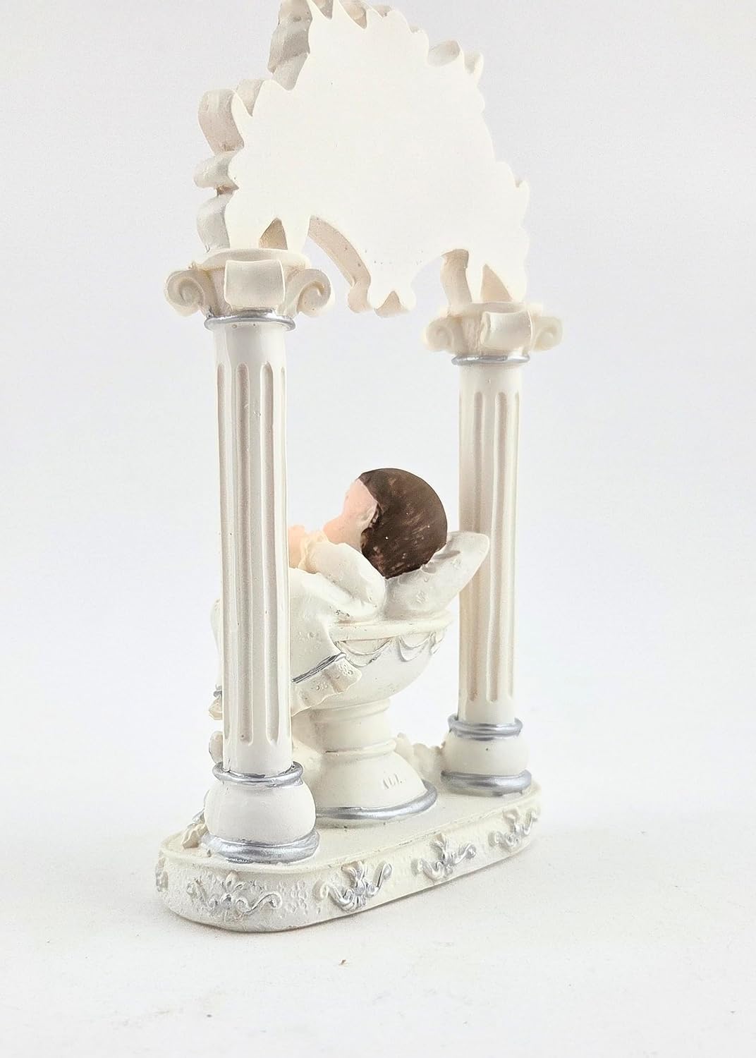 Party Favors Plus Polyresin Baby Figurine White 6 Inch