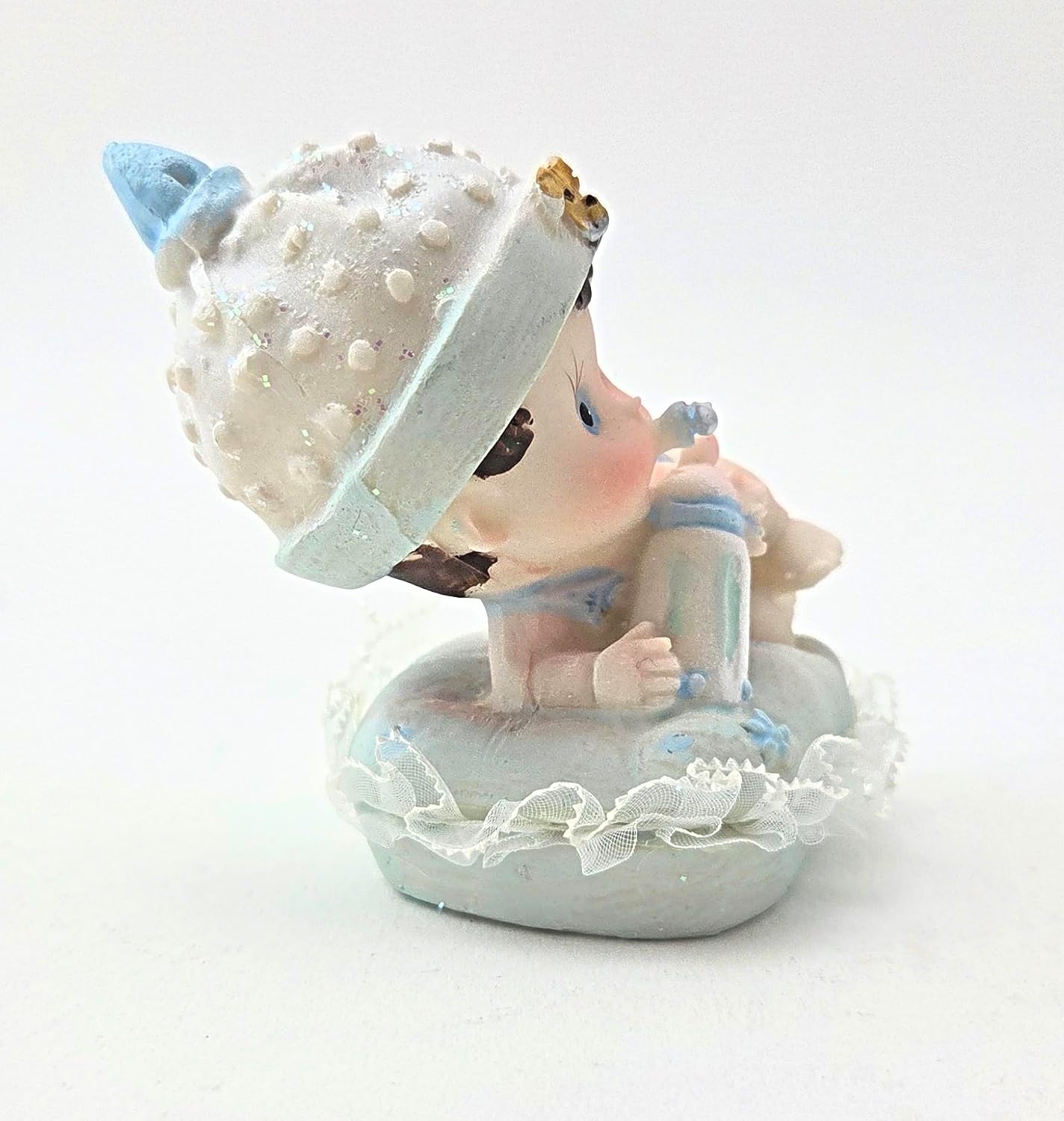 Party Favors Plus Baby Boy on Pillow Figurines Multicolor Polyresin 3 Inch Set of 2