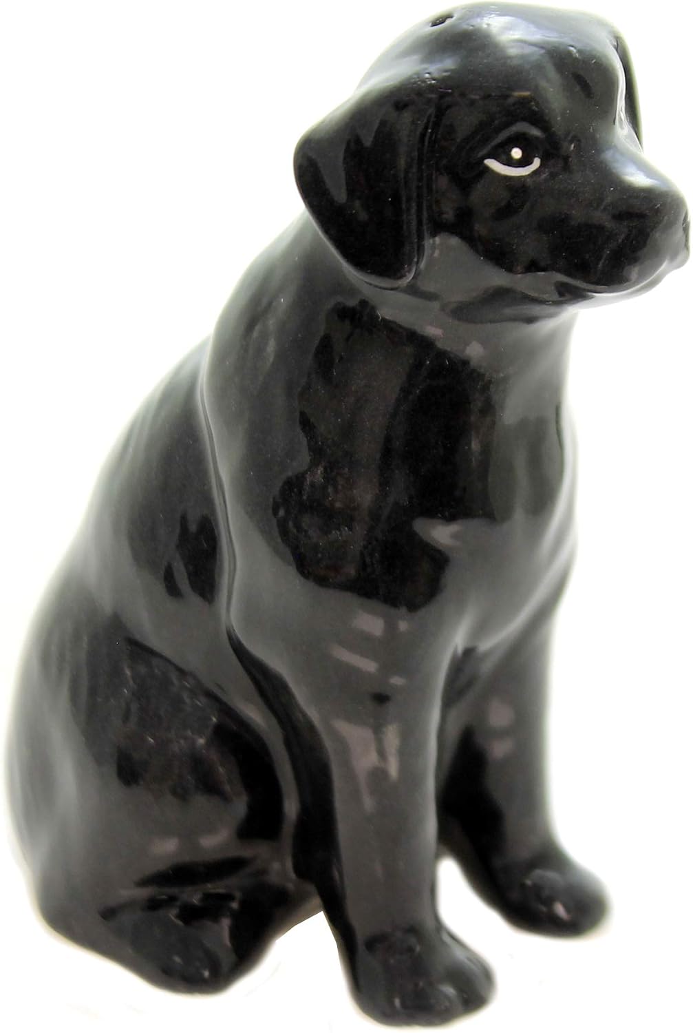 Cosmos Gifts Fine Ceramic Black Labrador Dog Salt & Pepper Shakers Set 3-3/4" H