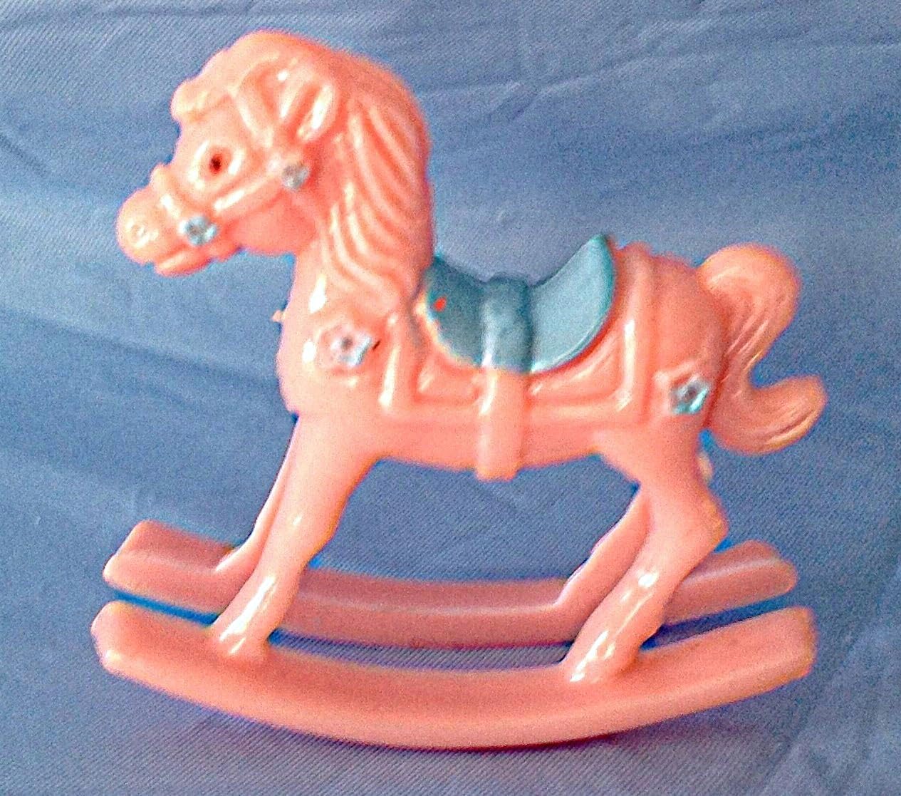 Party Favors Plus Pink Plastic Rocking Horses Baby Shower Favor 12 Count