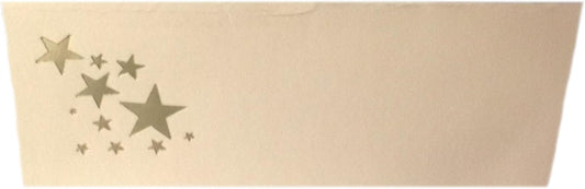 Party Favors Plus Gold Stars Tent Style Ivory Place Cards 100 Count