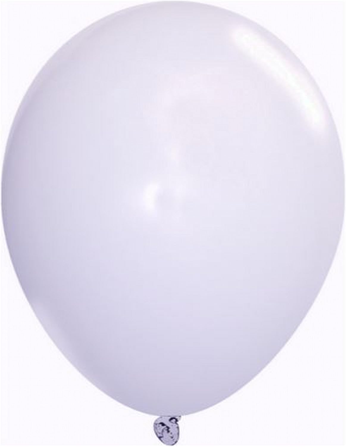 Party Favors Plus White Latex Balloons 72 Count