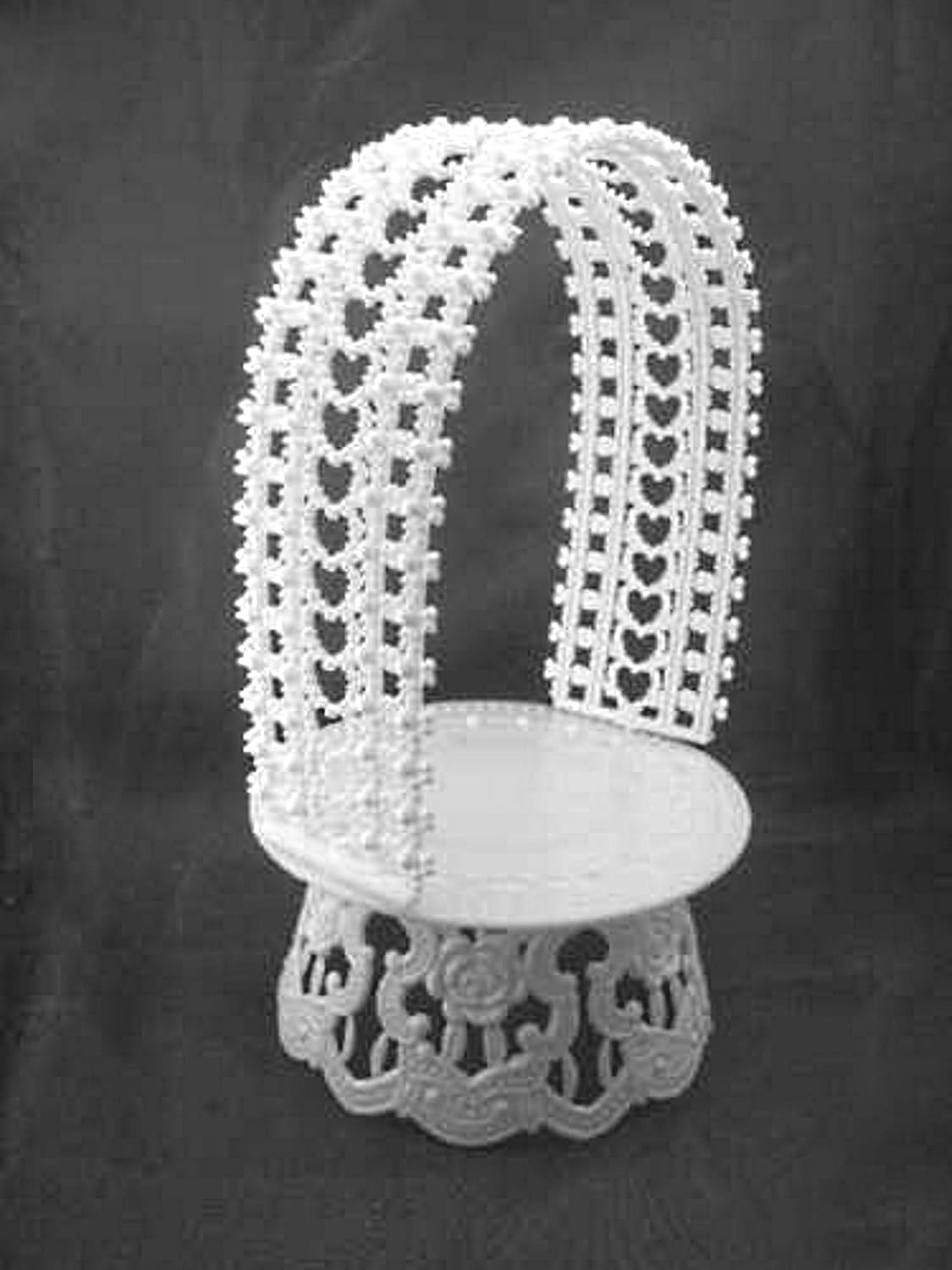 Party Favors Plus White Plastic Round Cake Stand 12 Inch