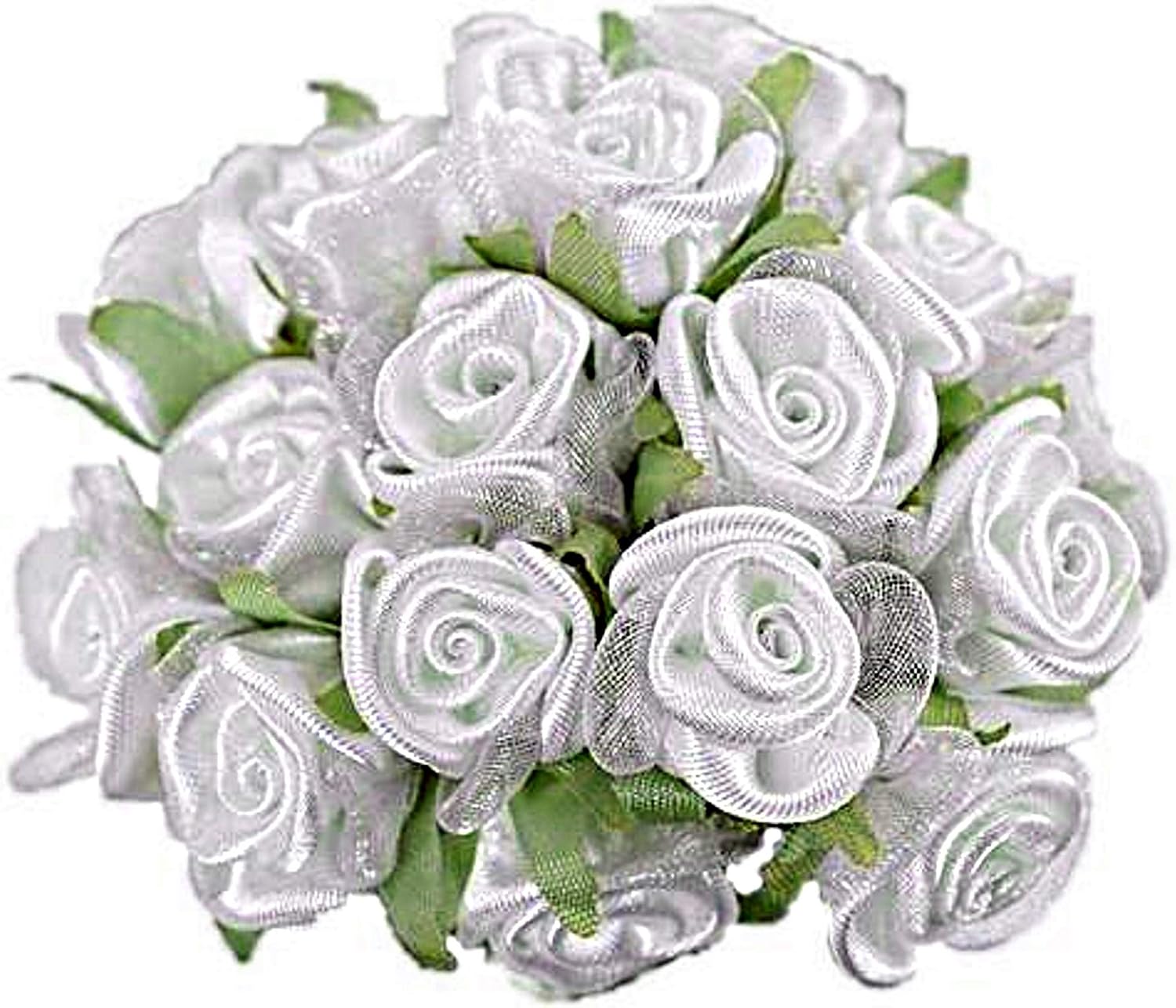 Party Favors Plus Organza Flower White 36 Count