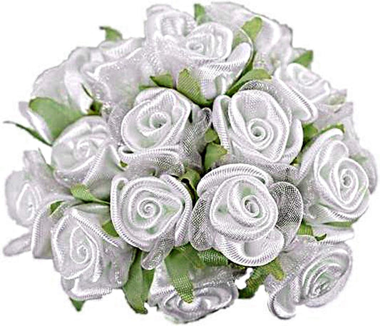 Party Favors Plus Organza Flower White 36 Count