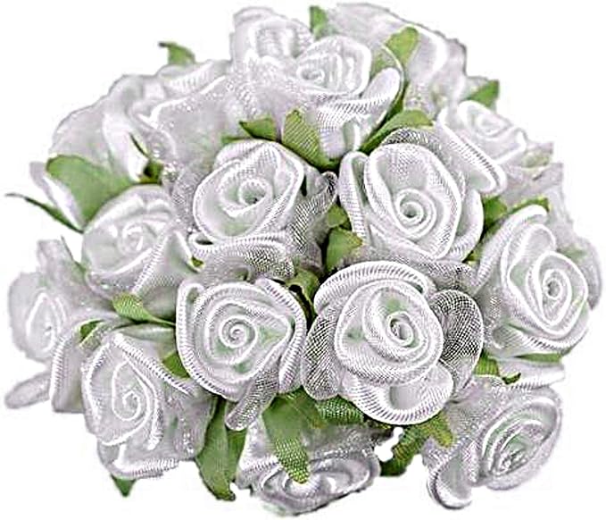Party Favors Plus Organza Flower White 36 Count