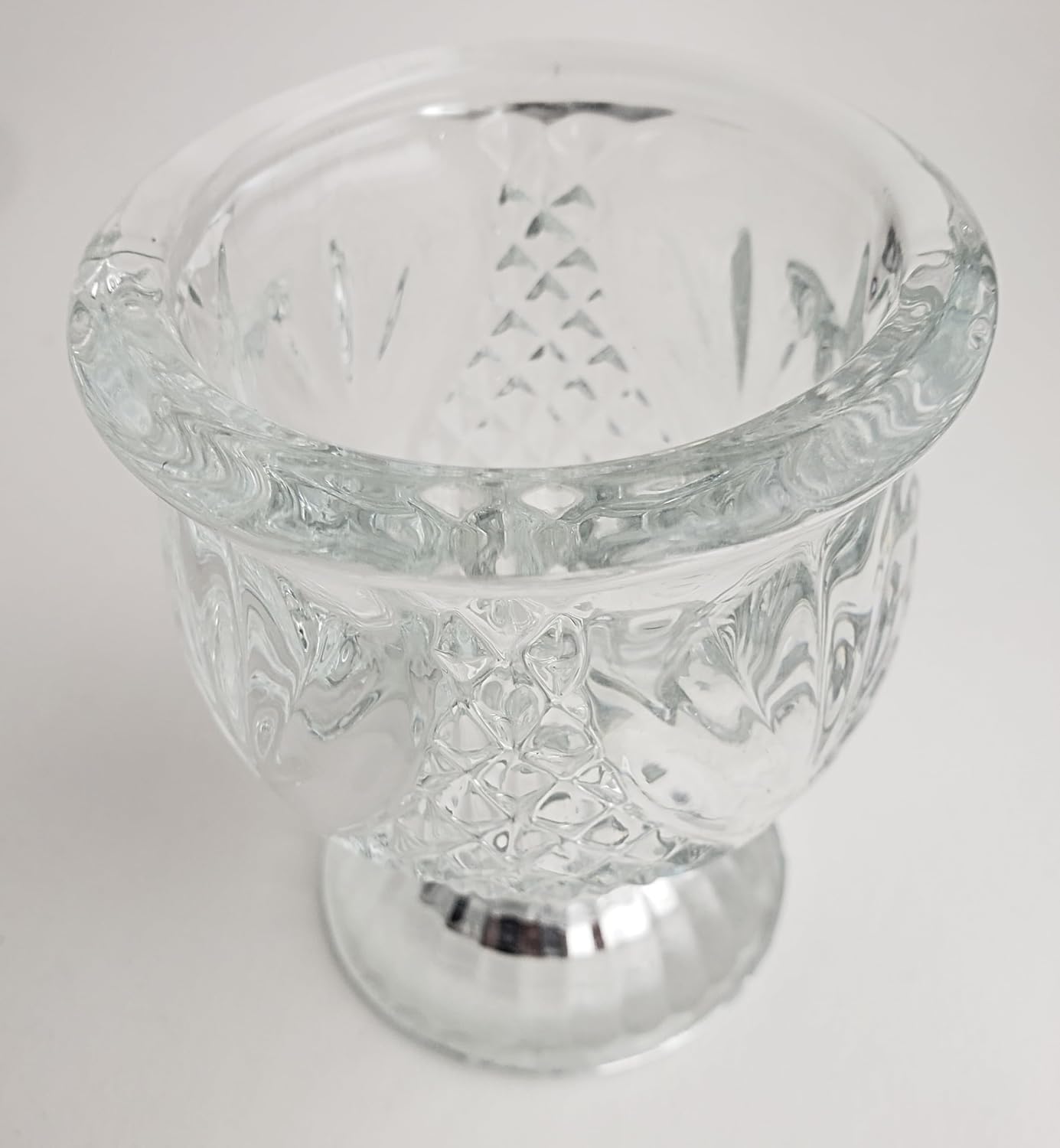 Party Favors Plus Clear Glass Tealight Candle Holders 4 Piece Set