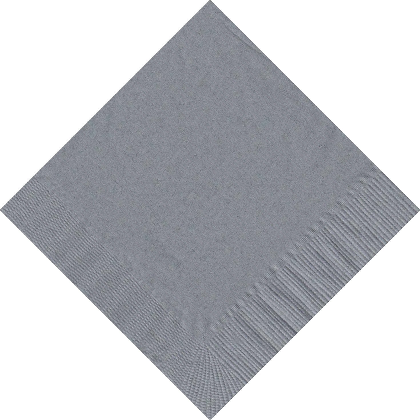 Party Favors Plus Silver Paper Napkins 50 Count