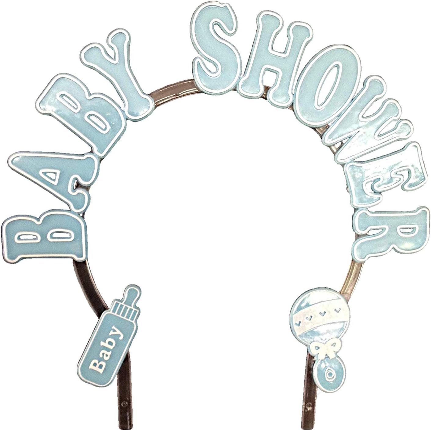 Party Favors Plus Baby Shower Cake Decoration Blue Plastic Arch 9 X 9 White Accent