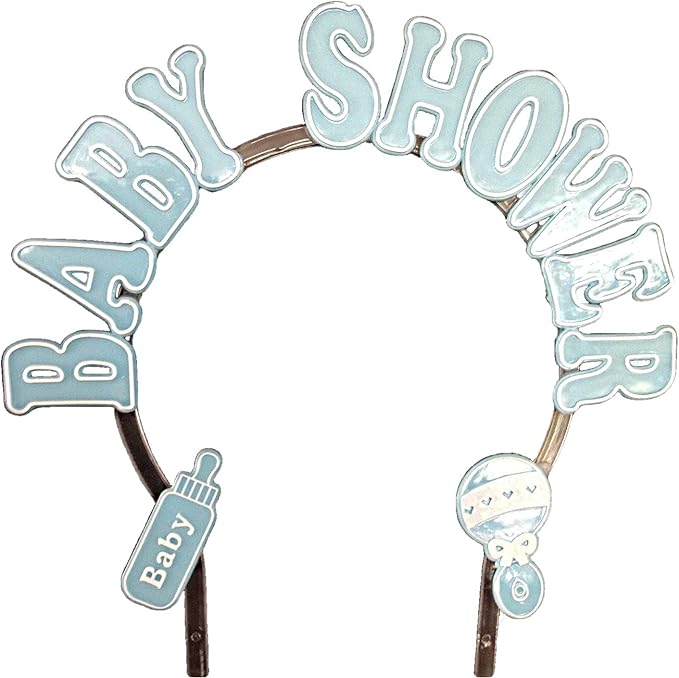 Party Favors Plus Baby Shower Cake Decoration Blue Plastic Arch 9 X 9 White Accent
