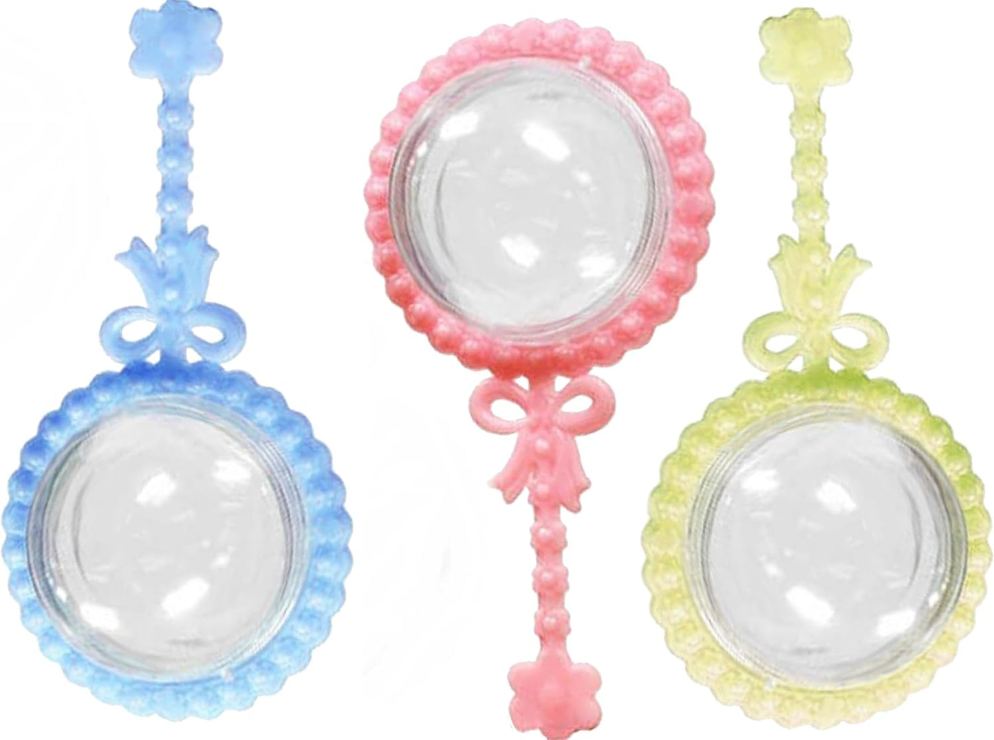 Party Favors Plus Pink Plastic Rattle Candy Boxes 4 Inches 12 Count