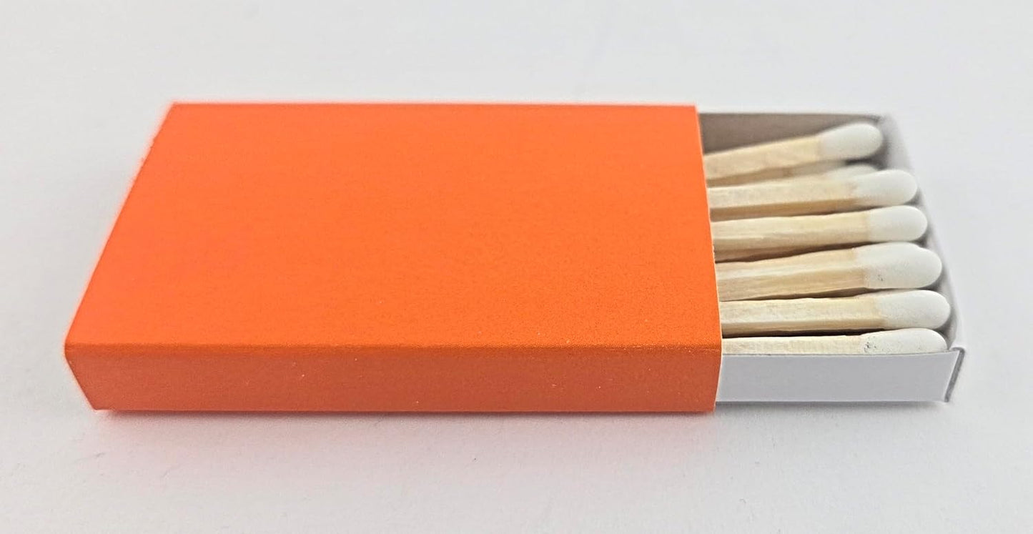 Atlas Match Plain Orange Wooden Box Matches White Tip 50 Pack