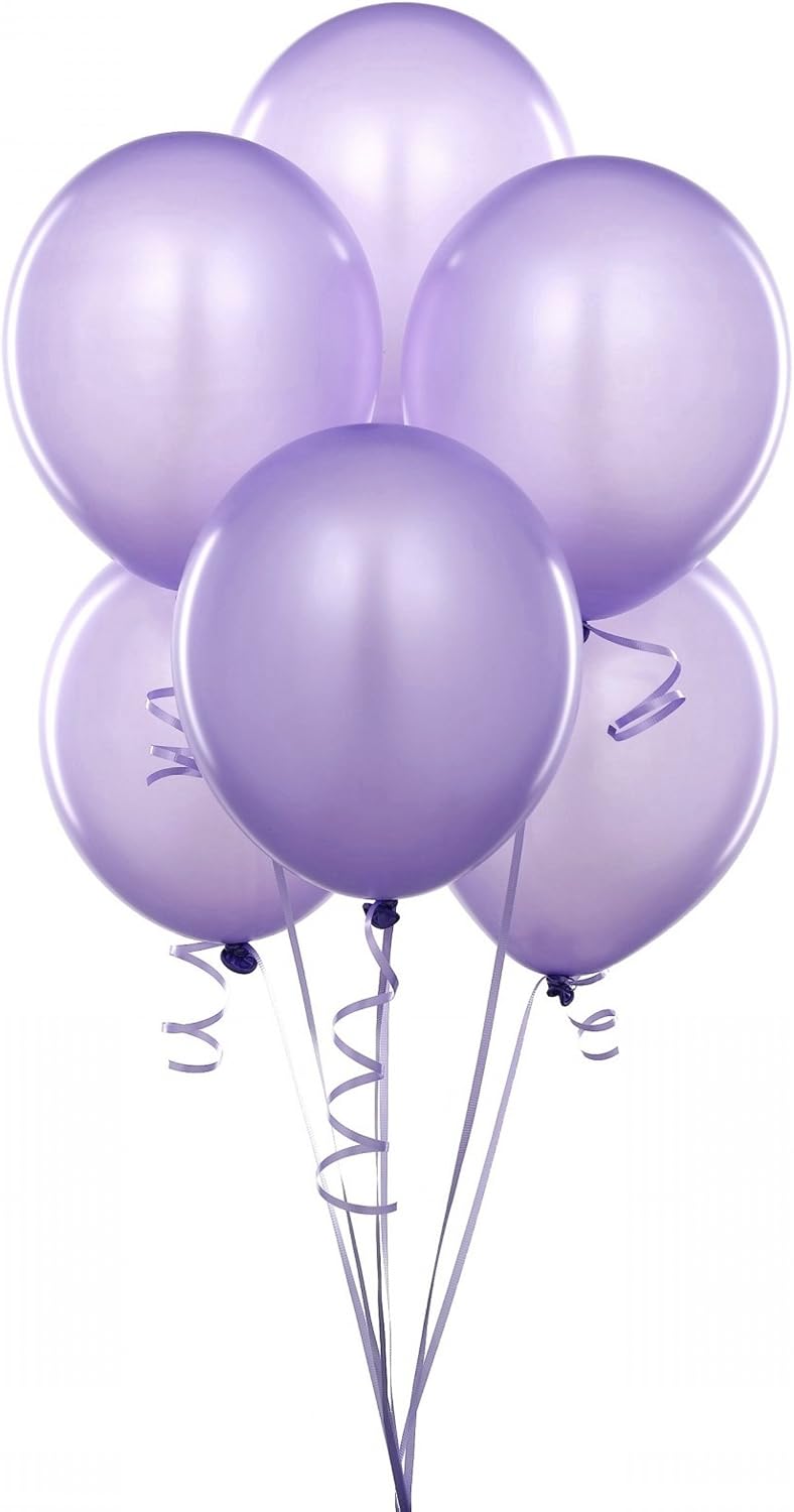 Party Favors Plus Lavender Latex Balloons 144 Count