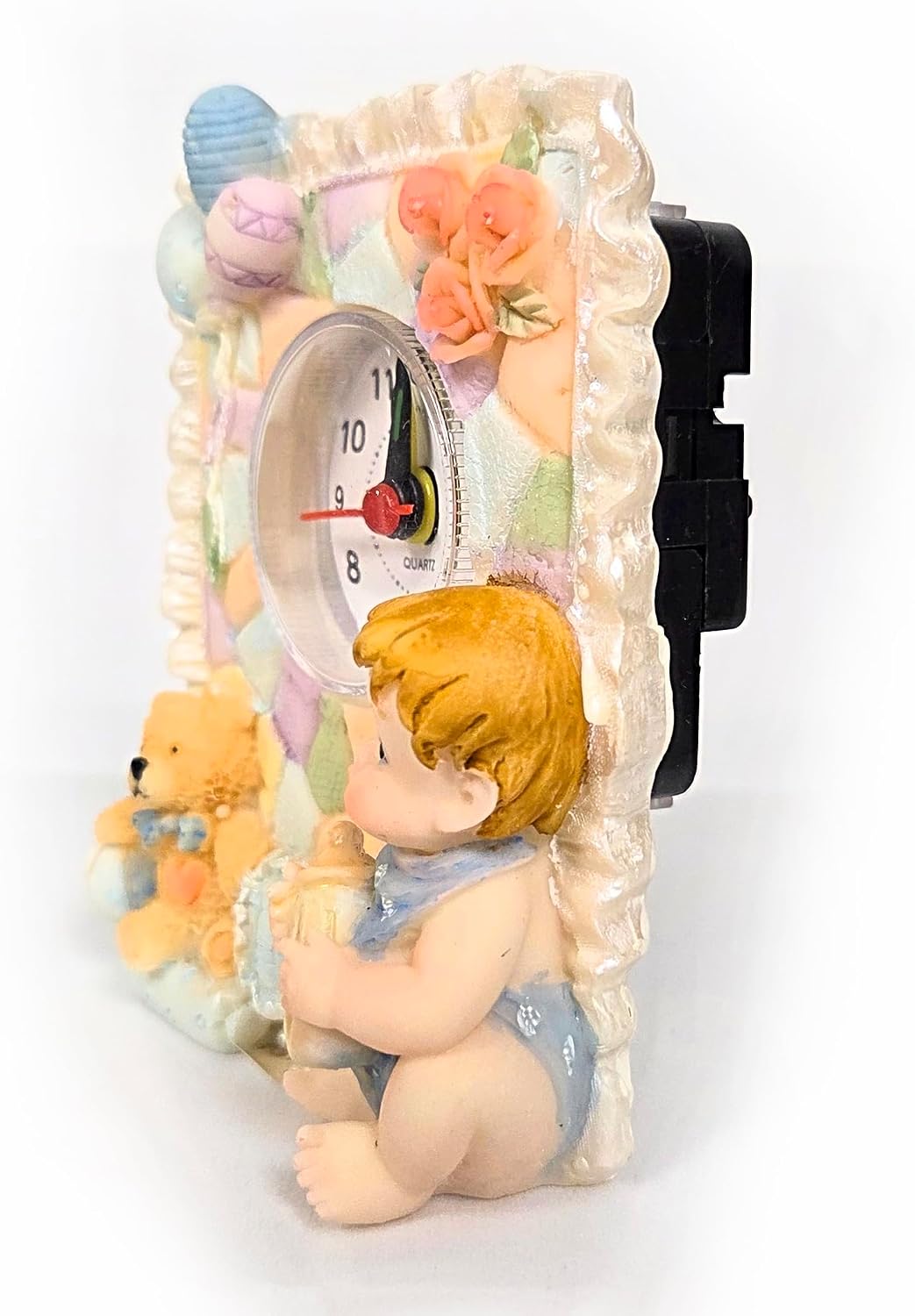 Party Favors Plus Multicolor Boy Motif Poly Resin Clock Set 2 Count