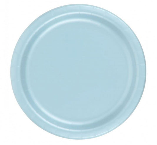 Party Favors Plus Dessert Cake Paper Plates Light Blue 240 Count