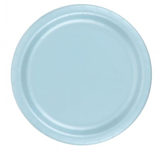 Party Favors Plus Dessert Cake Paper Plates Light Blue 240 Count