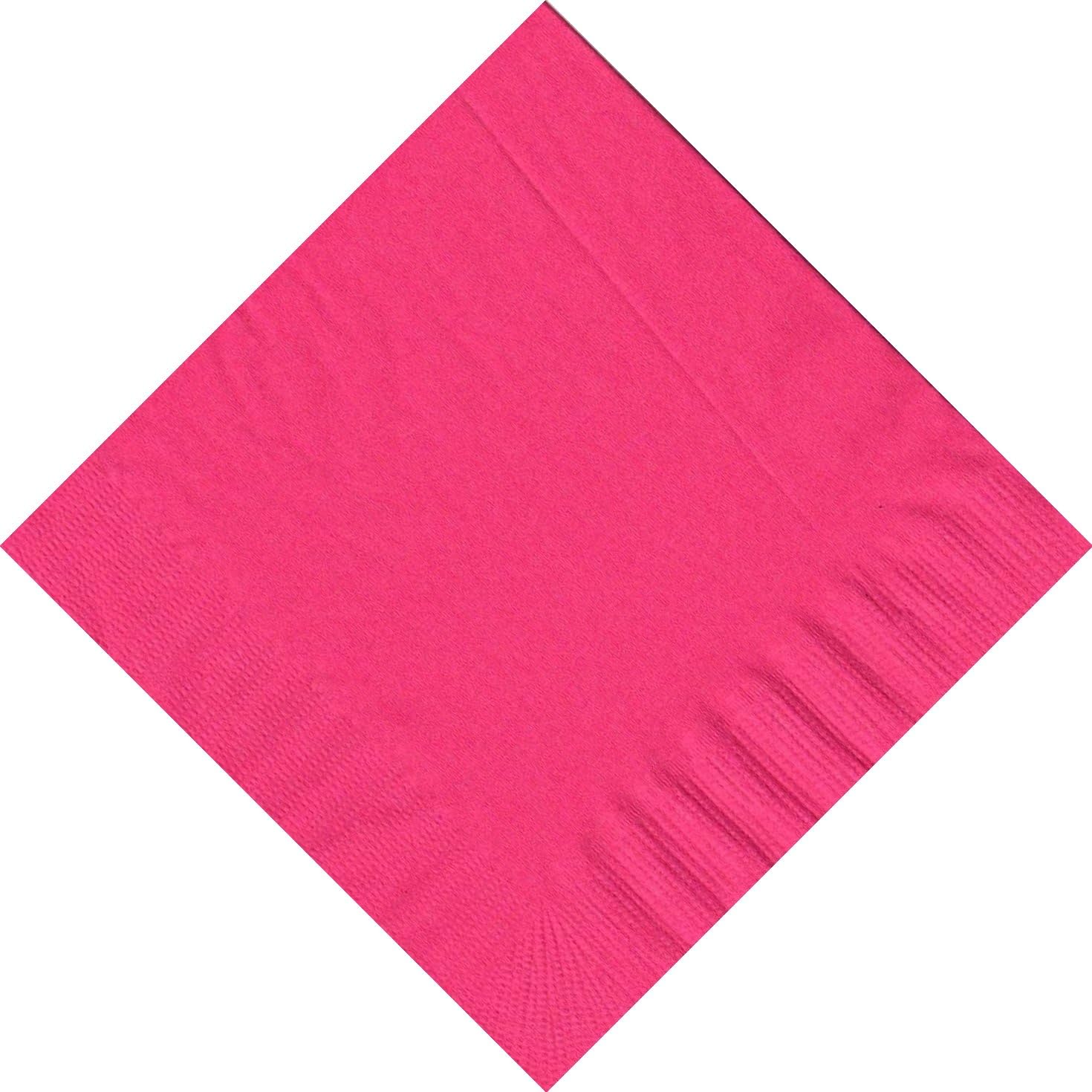 Party Favors Plus Beverage Cocktail Napkins Rose Pink 600 Count