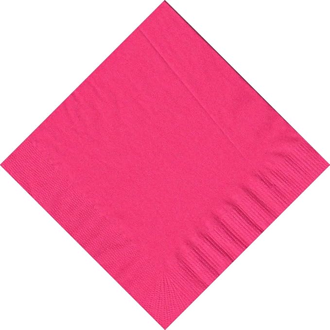 Party Favors Plus Beverage Cocktail Napkins Rose Pink 600 Count
