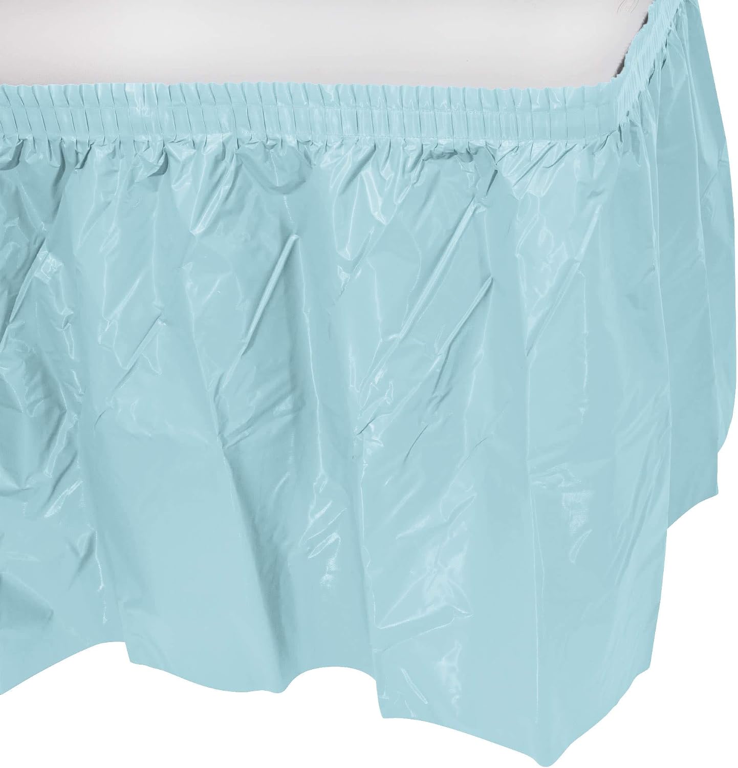 Party Favors Plus Light Blue Plastic Table Skirts 29 in x 13 Ft