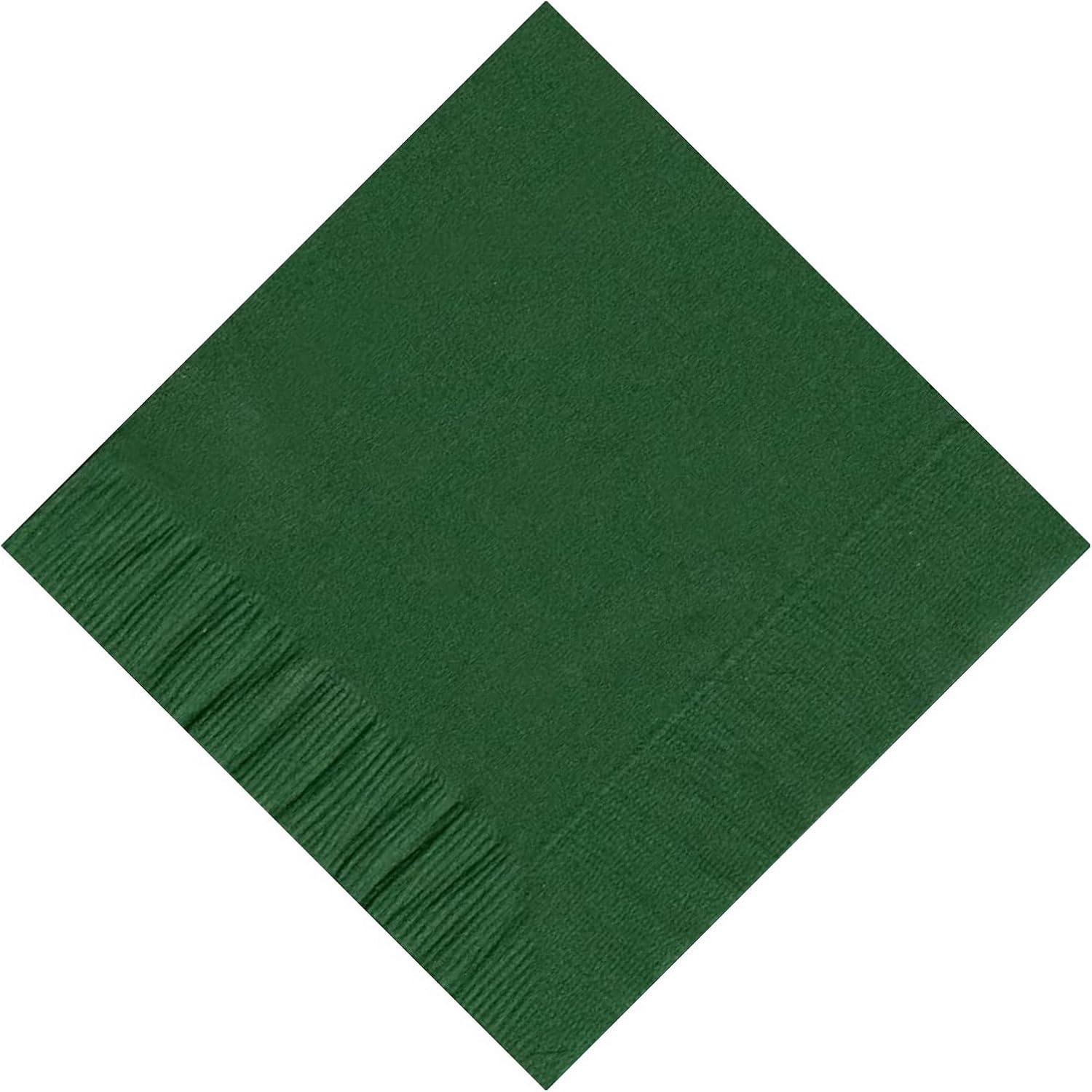 Party Favors Plus Hunter Green Paper Cocktail Napkins 5 X 5 Inch 50 Count