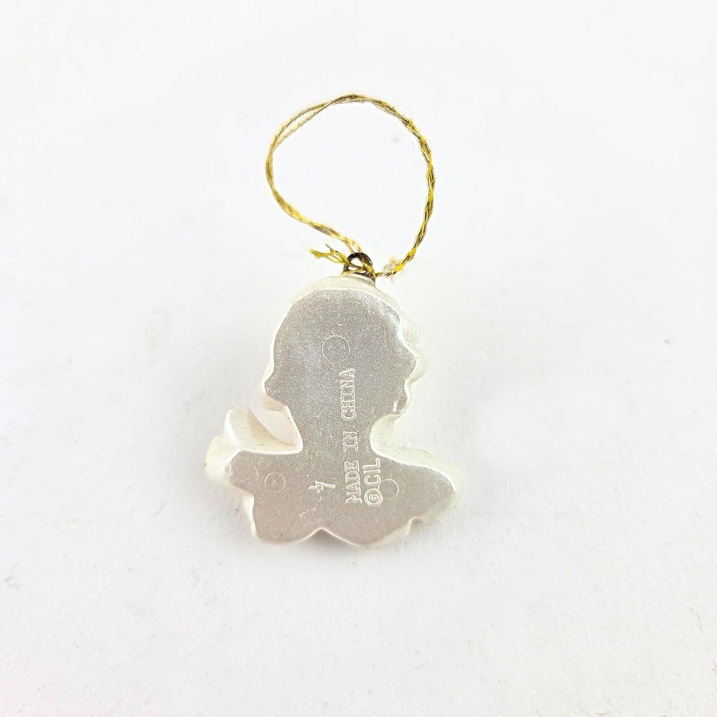 Party Favors Plus Silver Plastic Angel Hanging Ornament 1.5 Inch Set of 14