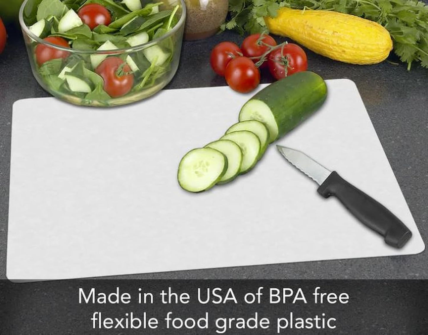 Party Favors Plus Flexible Cutting Board Mats Green 11.5x15 Inch Set of 2