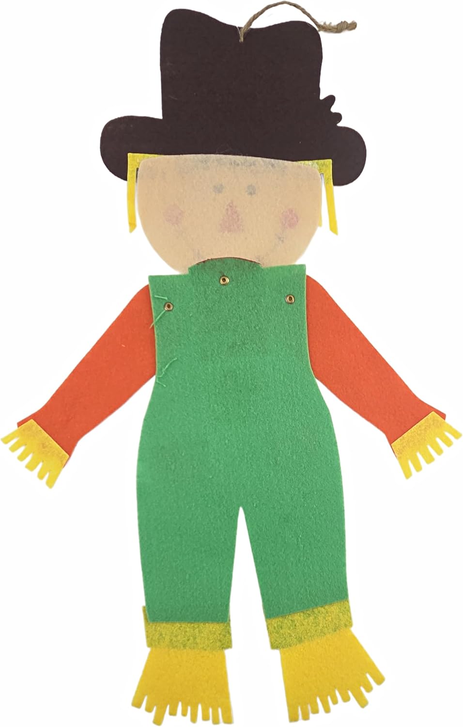 Harvest Pilgrim, Scarecrow and Turkey Jointed Felt Cutouts 19in.High - 3 pc. Set
