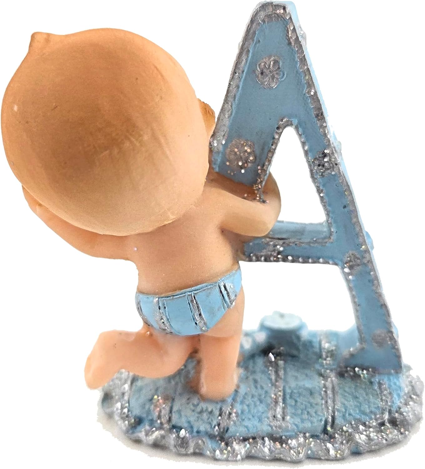 Party Favors Plus Polyresin Baby Letter Figurines Multicolor 2.5 Inch 4 Count