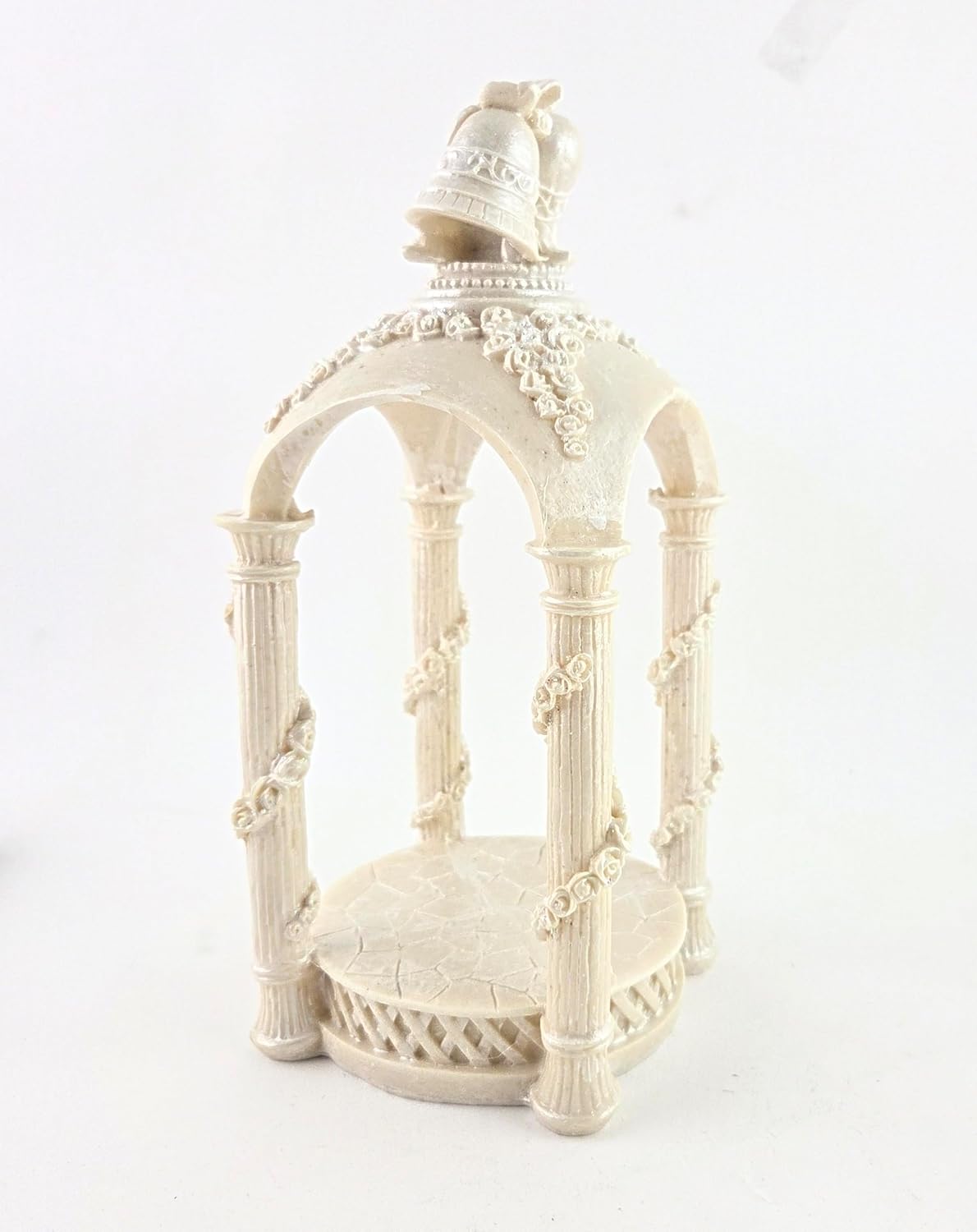 Party Favors Plus Ivory Polyresin Wedding Gazebo Figurine 9.5 Inch 1 Count