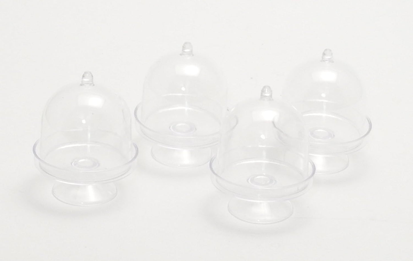 Party Favors Plus Clear Acrylic Mini Cupcake Holder with Dome 12 Count