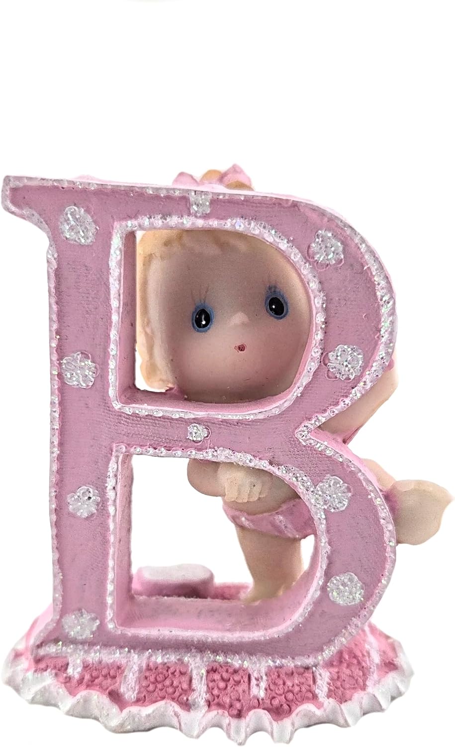 Party Favors Plus Polyresin Baby Letter Figurines Multicolor 2.5 Inch 4 Count