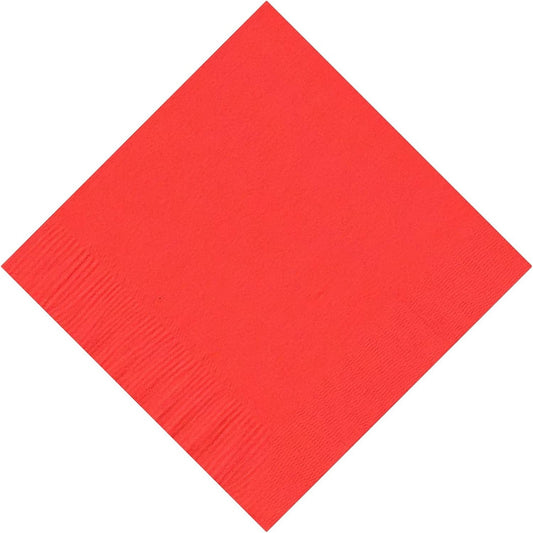 Party Favors Plus Orange Beverage Cocktail Napkins 10 in x 10 in 200 Count