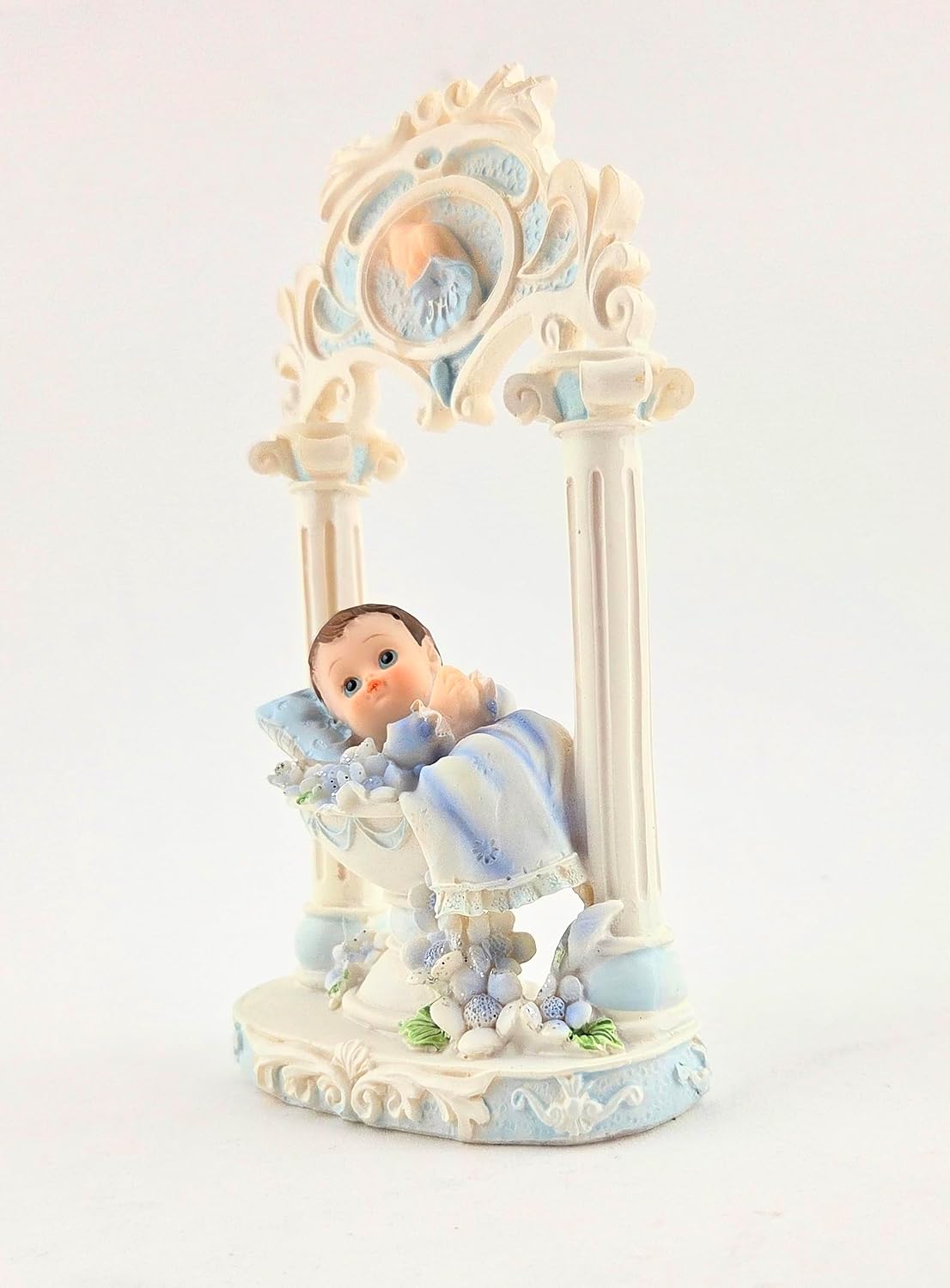 Party Favors Plus Polyresin Baby Figurine White 6 Inch