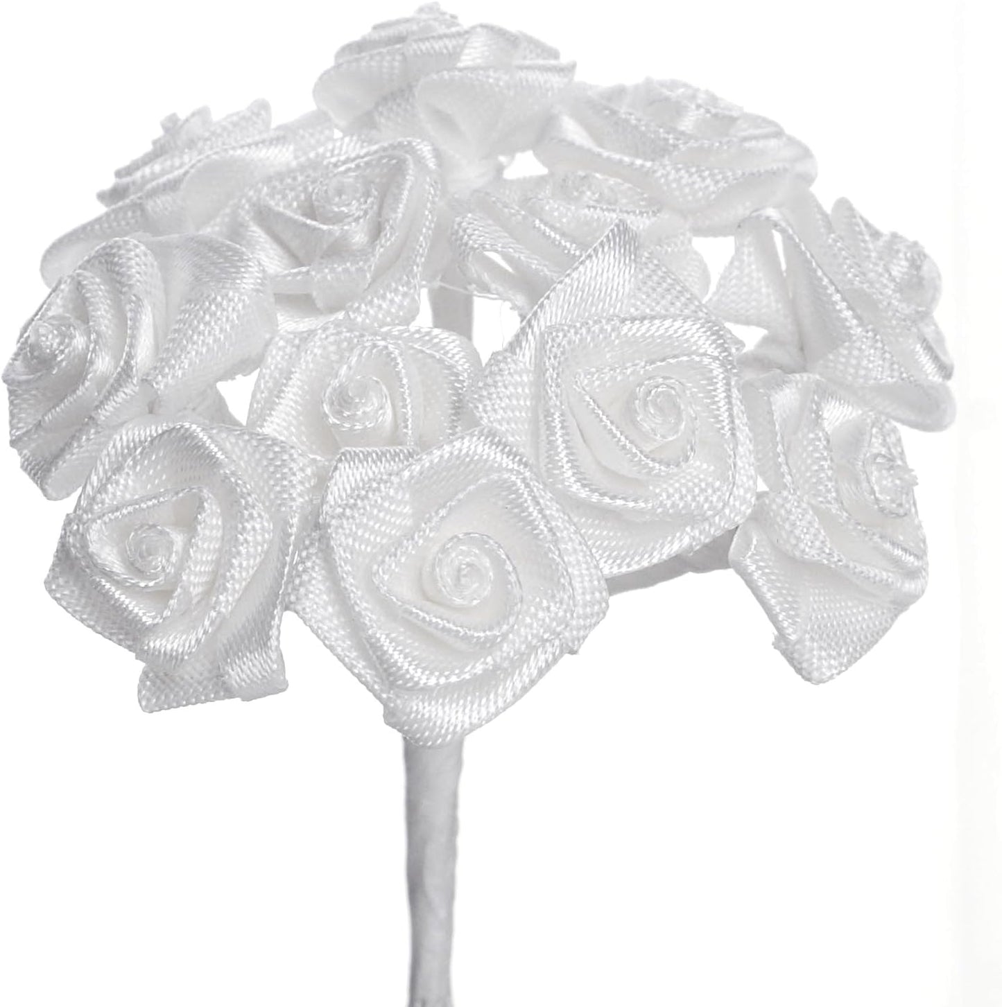 Party Favors Plus White Mini Wrap Roses 3/8 Inch 144 Count
