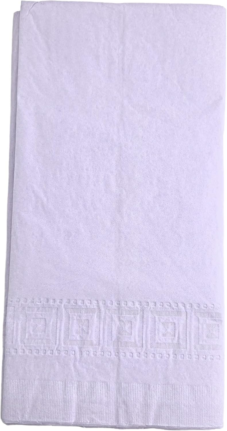 Party Favors Plus Disposable Tablecloth Lavender 54x108 Inch 2-Ply Tissue Plastic Lining Rectangular Pack of 2