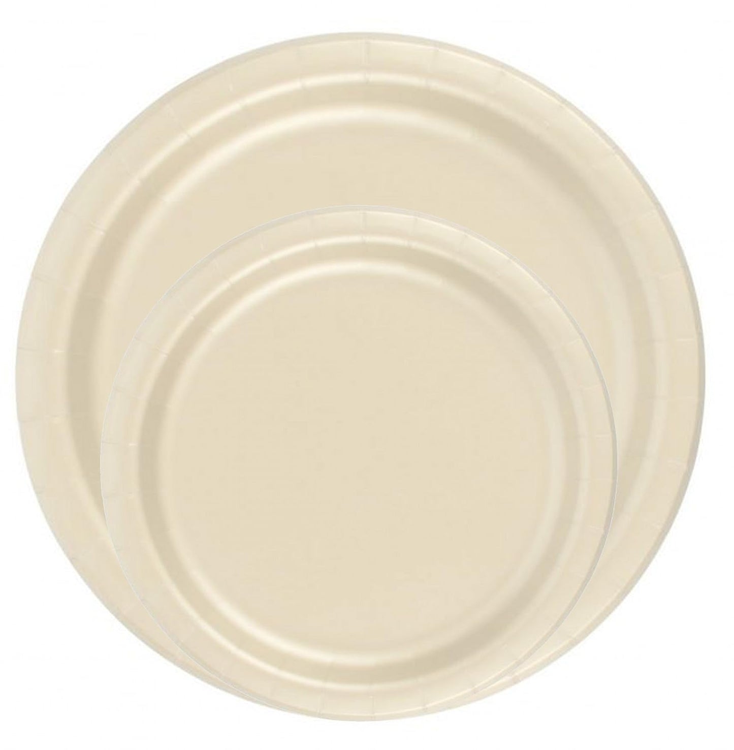 Party Favors Plus Ivory Paper Dessert Plates 7 Inch 24 Count