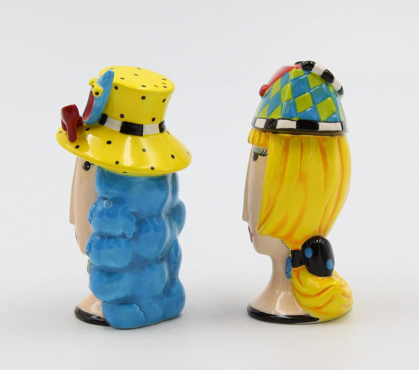 Appletree Design Dollymama Women with Purse and Shoe Hats Salt & Pepper Shakers Set 3-1/2" H