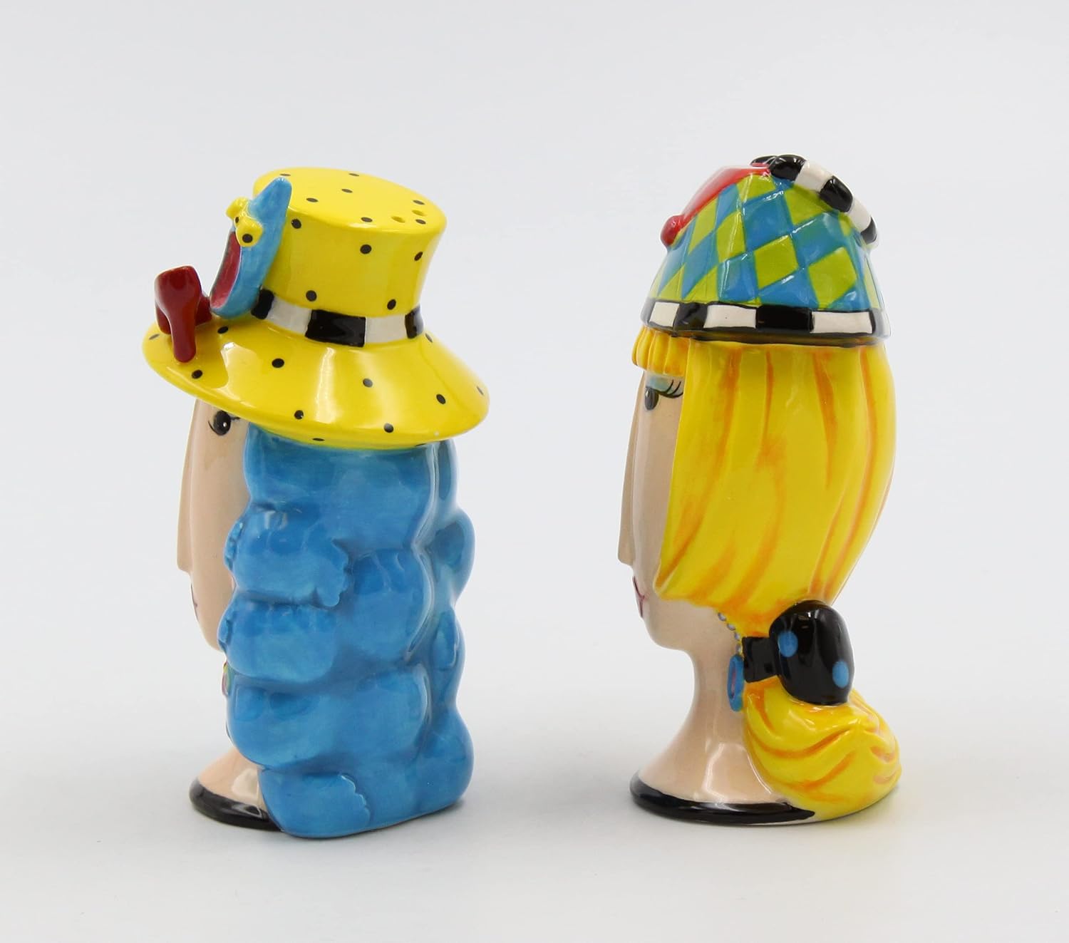 Appletree Design Dollymama Women with Purse and Shoe Hats Salt & Pepper Shakers Set 3-1/2" H