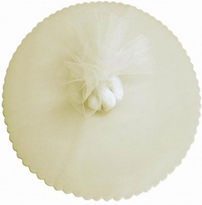 Party Favors Plus Ivory Tulle Circles 9 Inch 25 Count