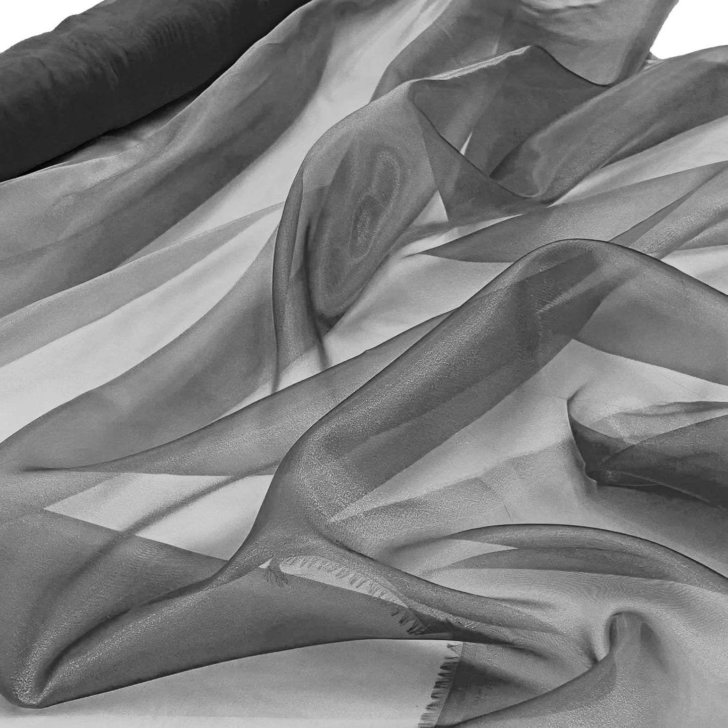 Party Favors Plus Black Sheer Organza Fabric 54in X 30ft